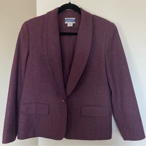 Purple Pendleton Wool Blazer